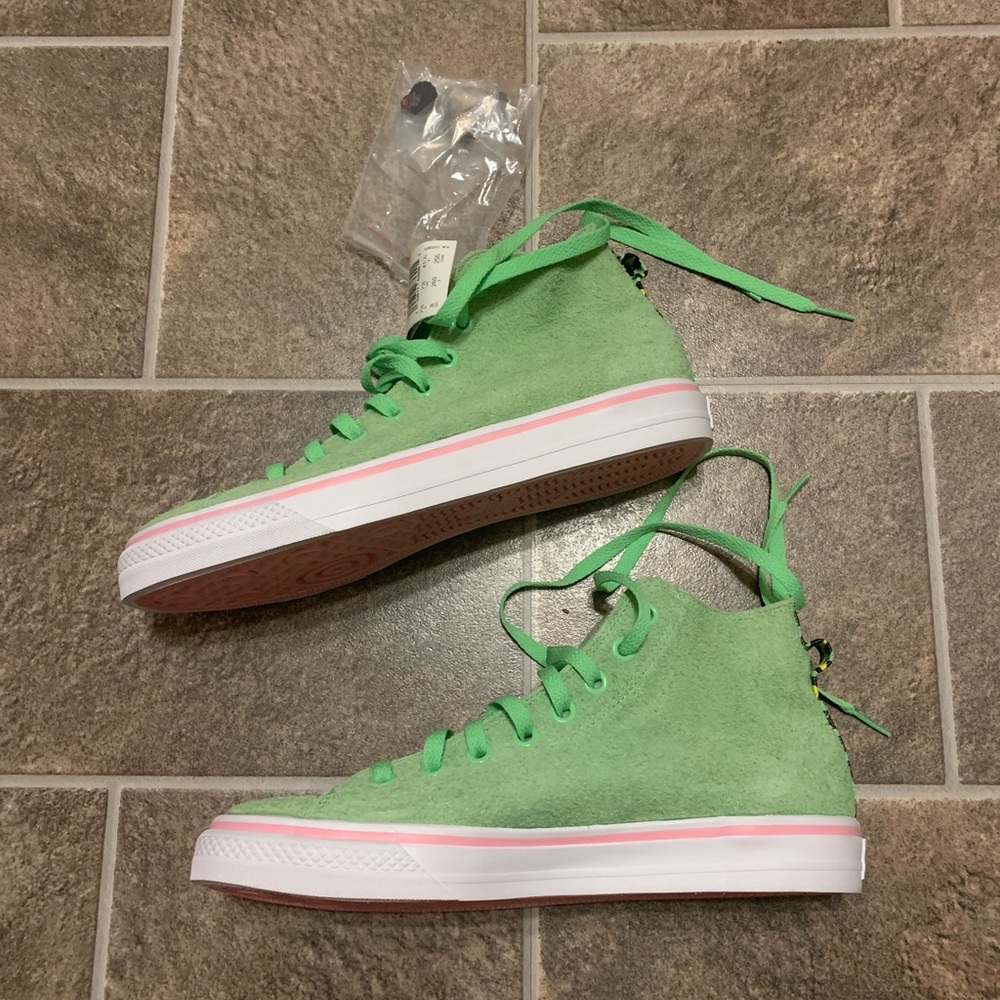 Adidas Na-Kel Smith Nizza Hi Rf Spring Green +Pins View 2
